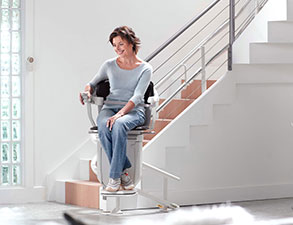 Stairlifts for curved stairs