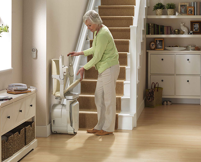 Compact Stairlift for Narrow Stairs & Steep Staircases Stannah