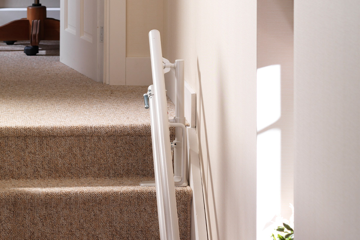 Charging points for stairlift rails